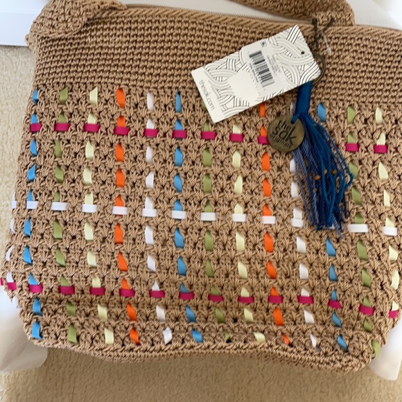 The Sak Amberly Crochet Large Tote MultiGold - Picture 6 of 7